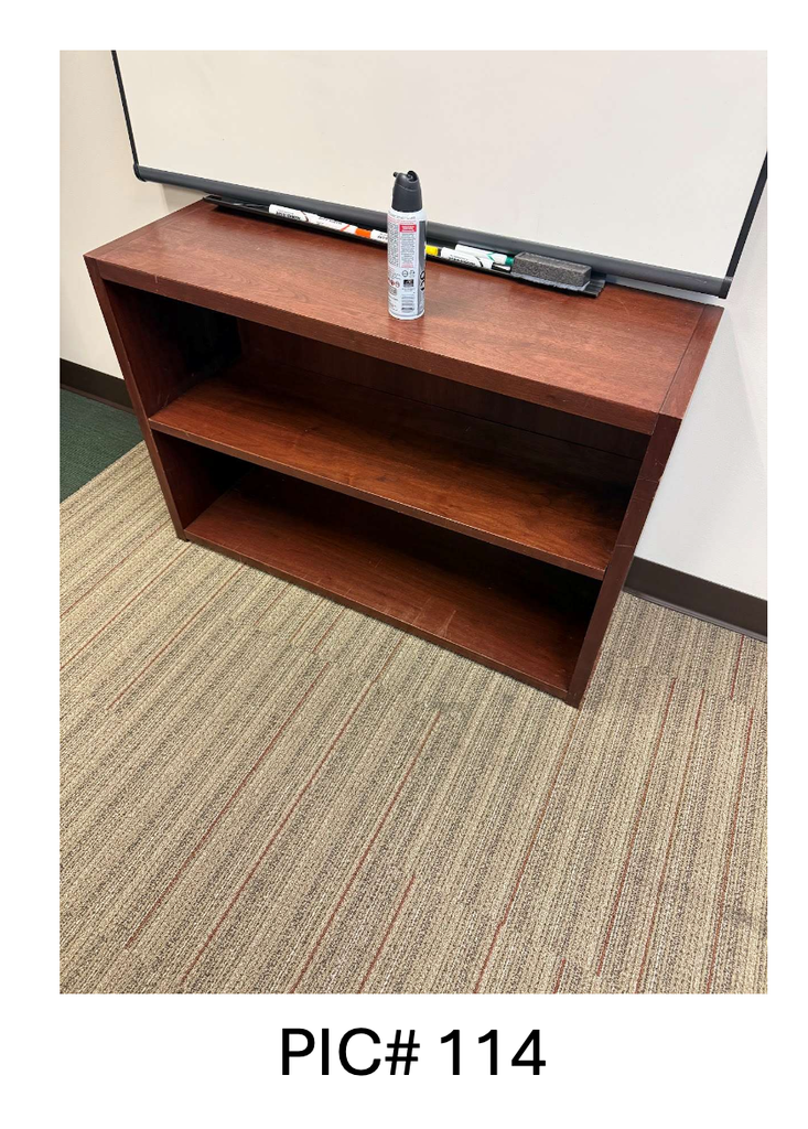 WOOD BOOKCASE - 2 HIGH