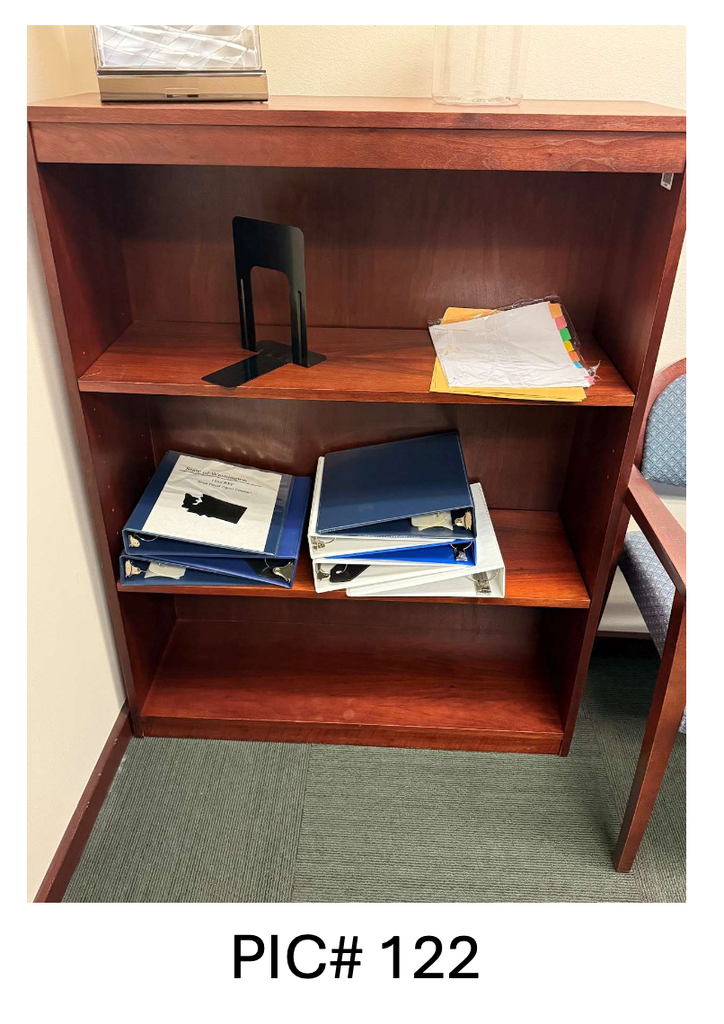 WOOD BOOKCASE - 2 HIGH