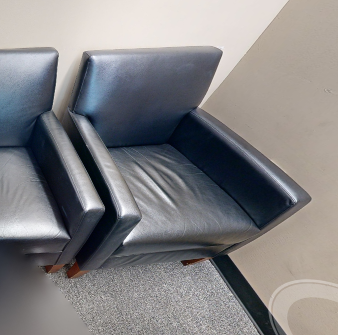 Black lounge chair