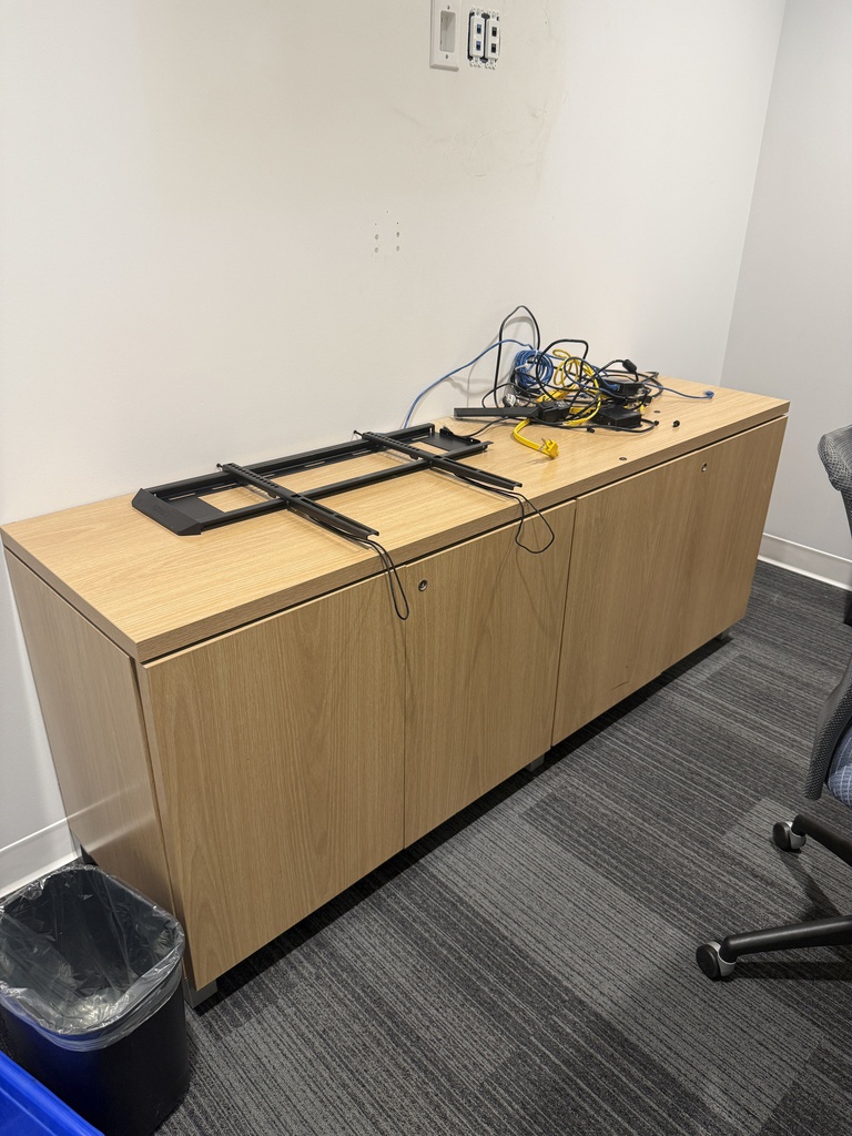 Light Wood Credenza