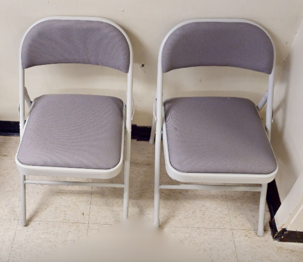Folding chair, wht