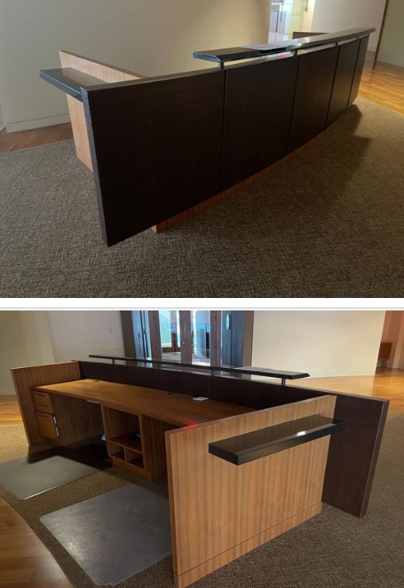60" x 165" Reception Desk