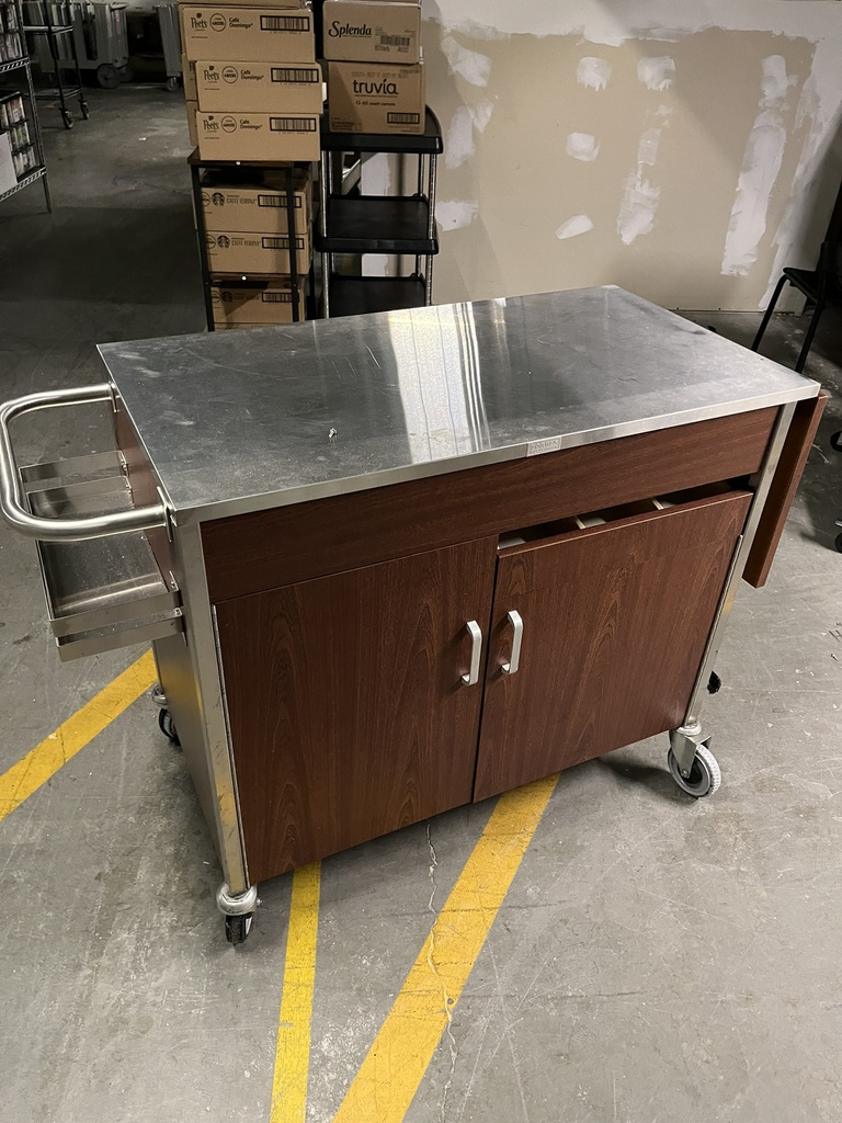 Rolling Cart with Metal Top