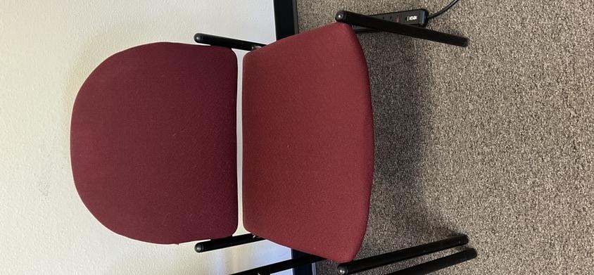 Red Guest/Side Chairs - No Arms