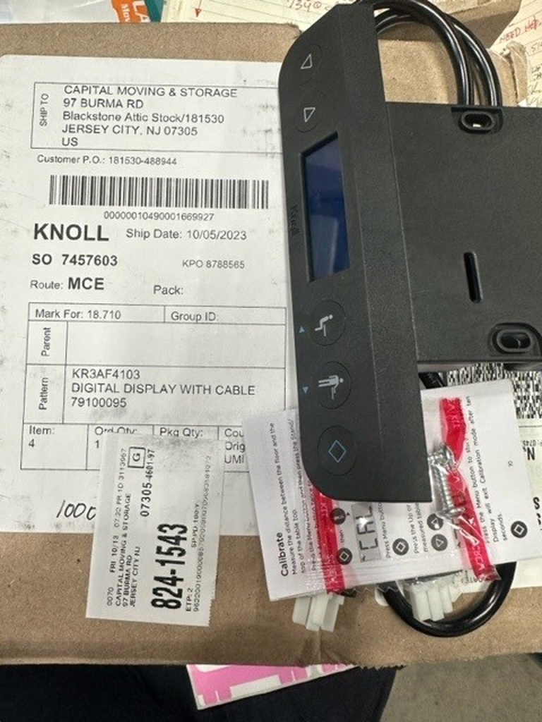 KNOLL DIGITAL DISPLAY WITH CABLE