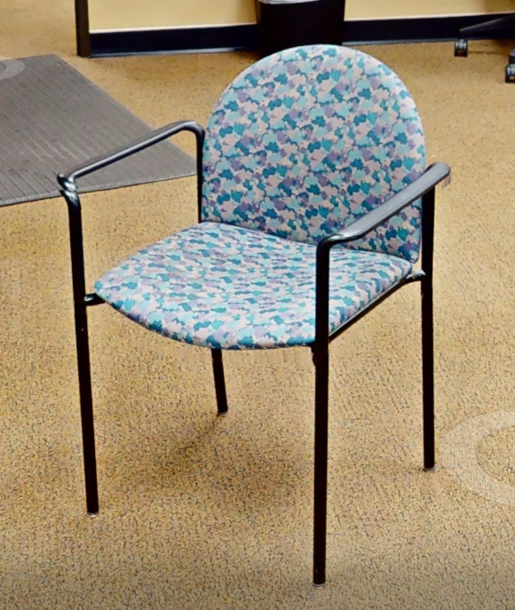 Floral guest chair