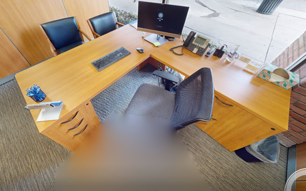 L-shaped desk