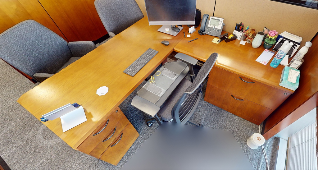 L-shaped desk