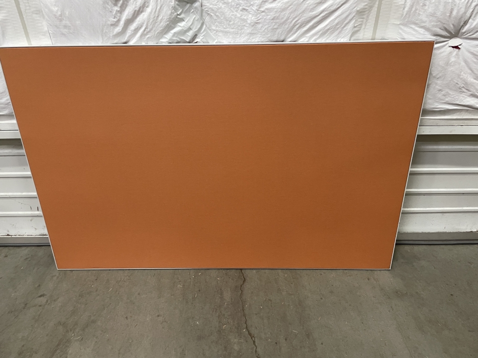 Orange Modesty Panel (60" x 38.5") - attaches to desk with L bracket