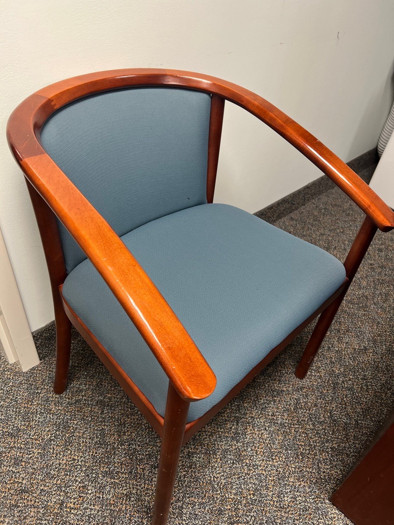 Blue Wooden Chairs 