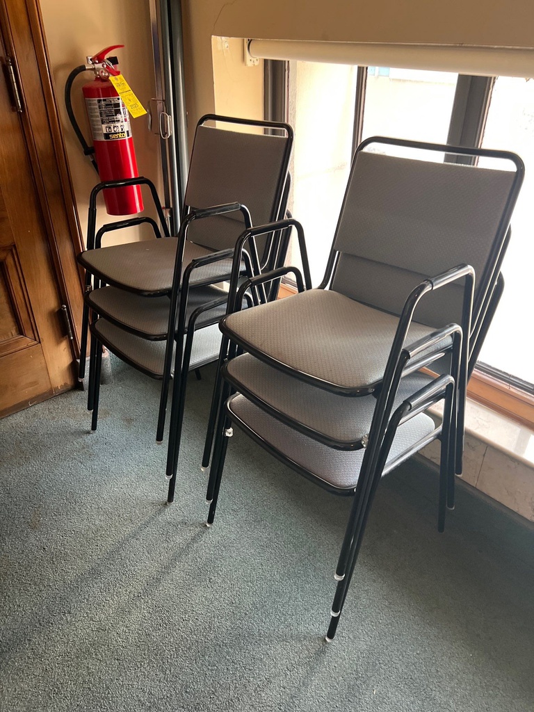 grey stack chairs 