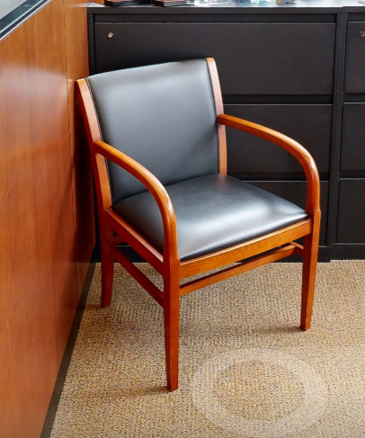 Black guest chair