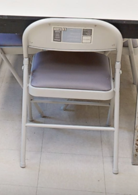 Folding chairs, wht