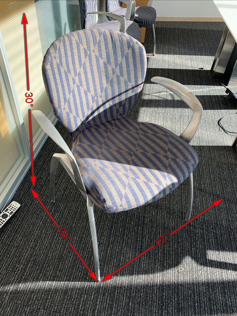 Aluminum Chair with Patterned Cushion