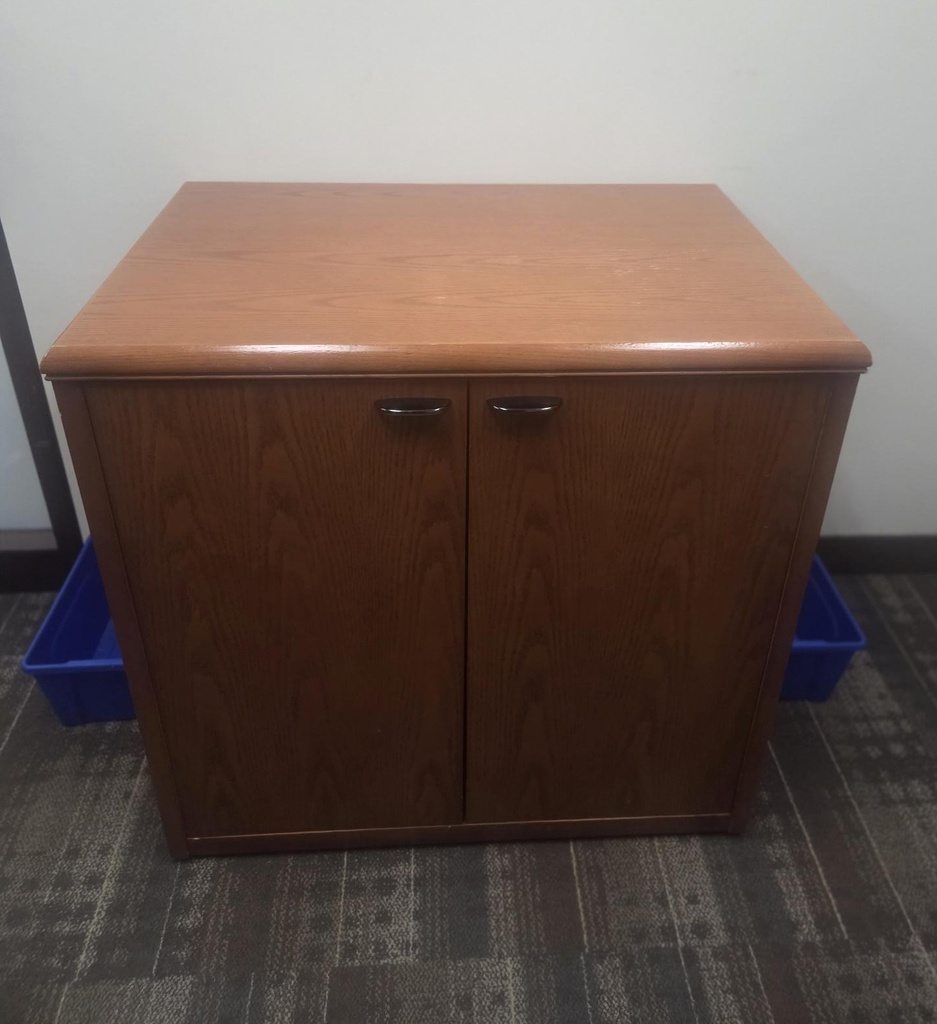2 door wood credenza