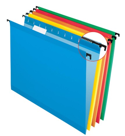 Hanging file folders(used) (photo representation)