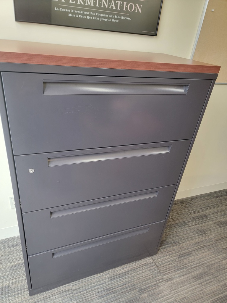 4 drawers cabinet w/top w/m (photo representation)