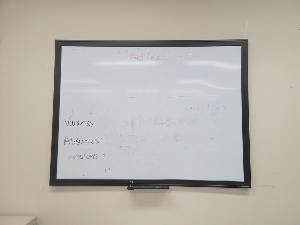 Black frame whiteboard
