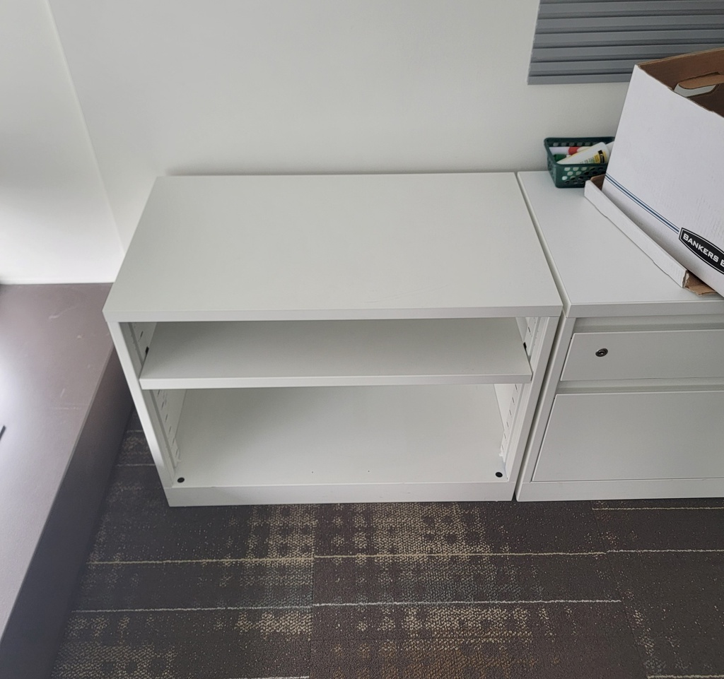 1 shelf white cabinet