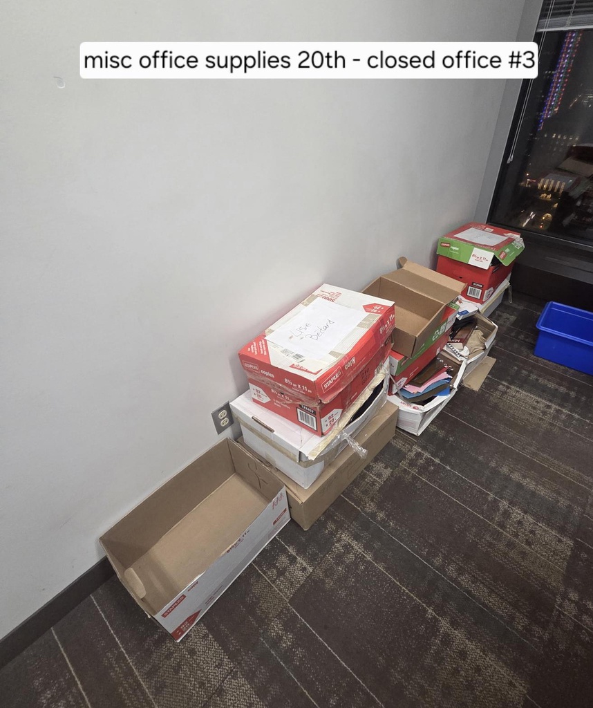 misc. office supplies 