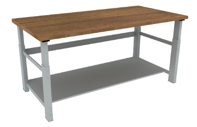 Techworks Work Bench with Bottom Shelf 1828W x 762D x 660-965H