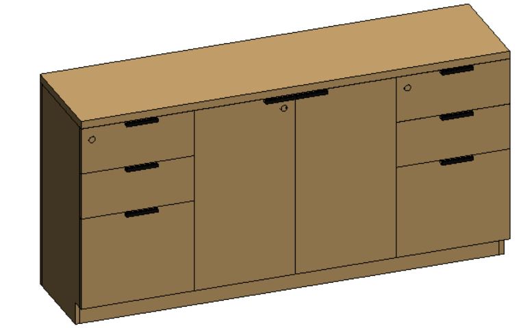 Wide Unit Team Storage 1700mmW x 431mmD x  863mmH