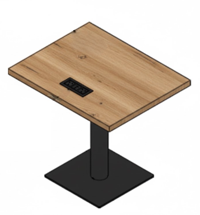 Booth Tables With Power 838mmW x 673mmD x 743mmH