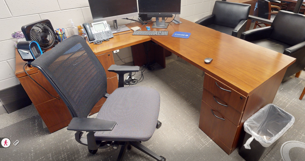 L-shaped desk