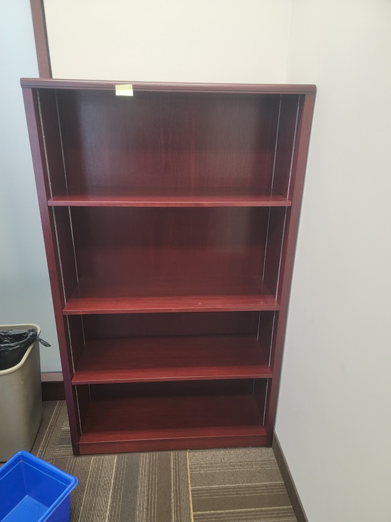 3 shelves bookcase-wood
