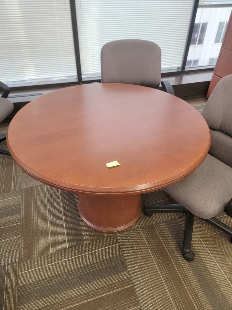 Wood round table