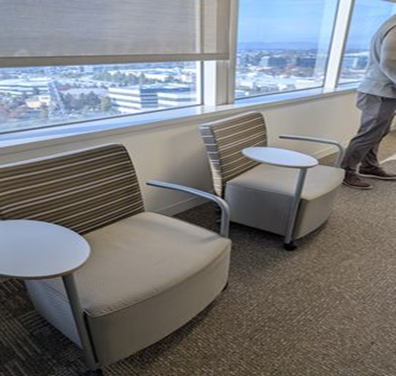 Chair, mobile tablet chair