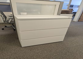Filing, three drawer lateral files