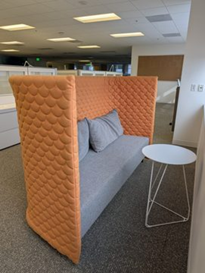 Lounge, high back privacy sofa