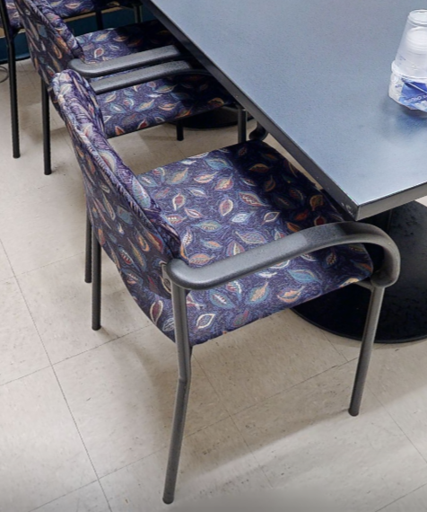 Floral guest chair
