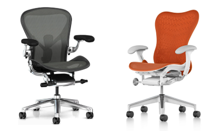 Task Chairs (assorted - HM Aerons, Mirras, Unknown brand)