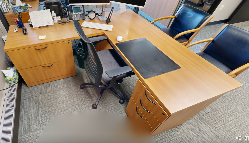 L-shaped desk