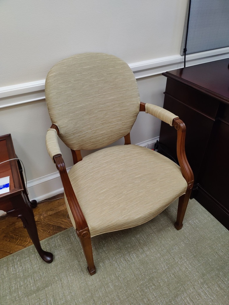 Wood Chair Blonde Fabric