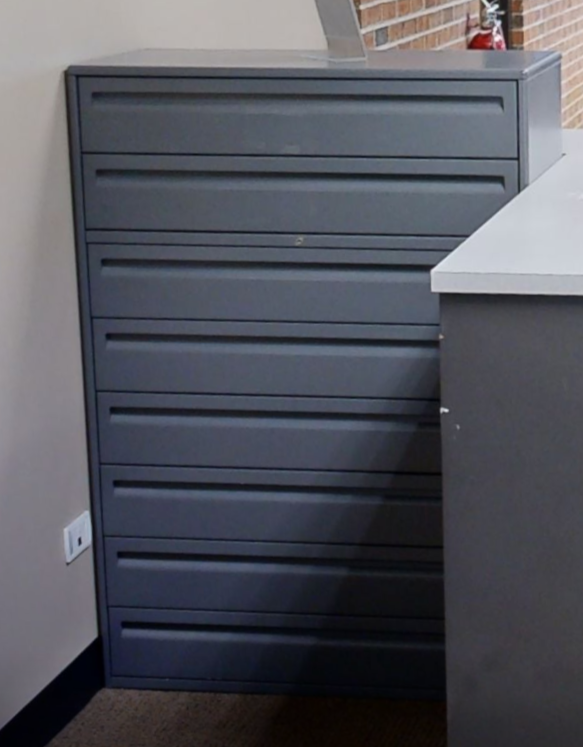 metal filing cabinet