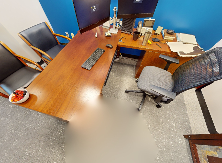 L-shaped desk