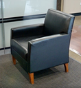 Black lounge chair