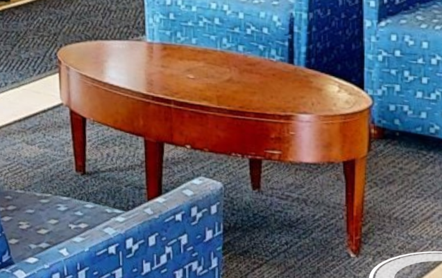 Oval coffee table, wood