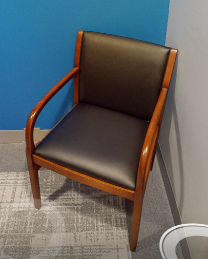 Black guest chair