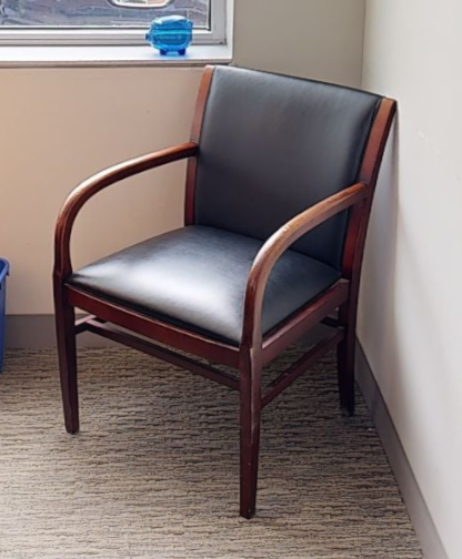 Black guest chair