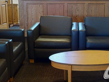 Lounge Chair - Black, Leather