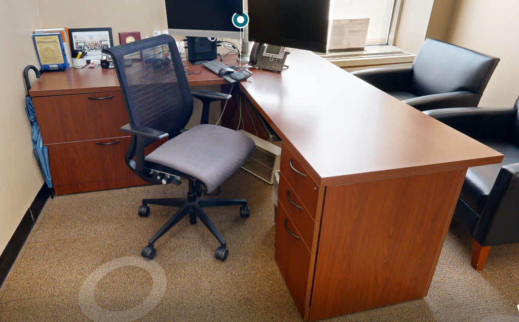 L-shaped desk