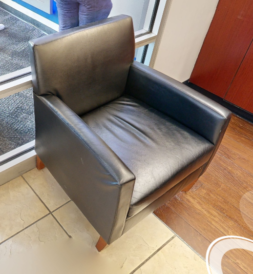 Black lounge chair