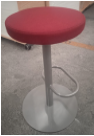 Bancos Bar Stool Rojo Intenso 