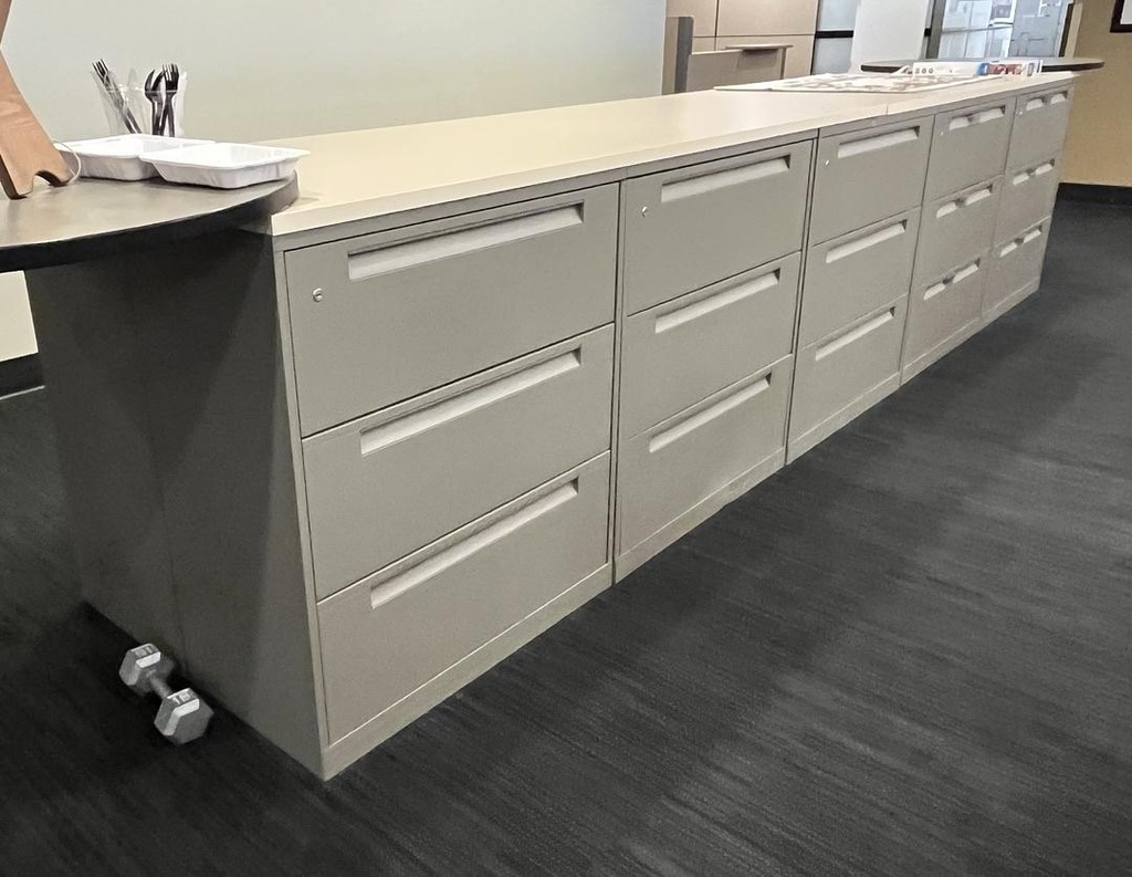 Lateral File - 3H 5R 2D with Common Top