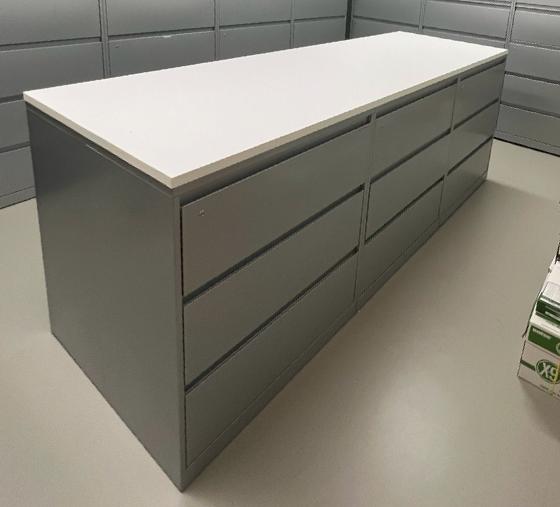 Lateral Files - 3H (Pack of 6 with 36D x 108W common top)