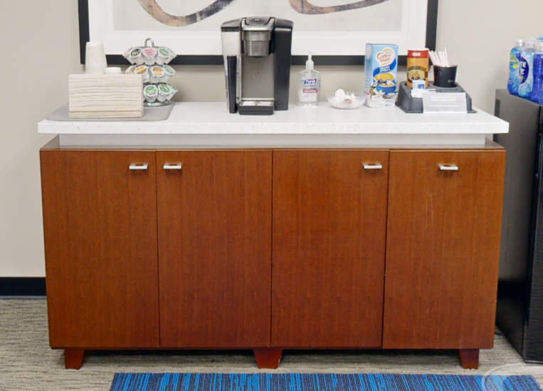 4 door coffee credenza